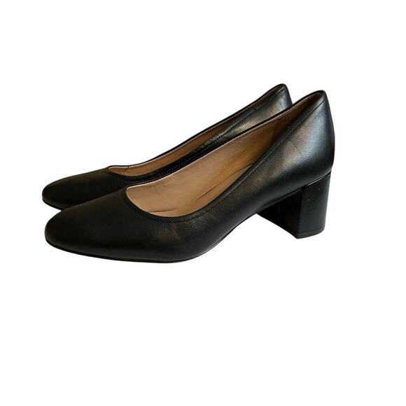 Naturalizer 27 Edit Women's 7M Rebecca Pump Heels Black Leather Support Comfort - Picture 5 of 12